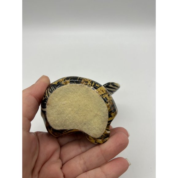 Vintage LaVie Baby Elephant Patchwork Safari Playful Elephant Figurine - Picture 7 of 7